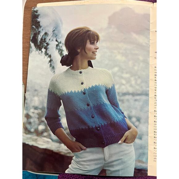 AFgan and sweater collection pattern book 1960s - Picture 12 of 14